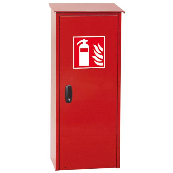 MINIMAX Wandschrank für Feuerlöscher, mit Federverschluss, 34 x 76 x 22 cm