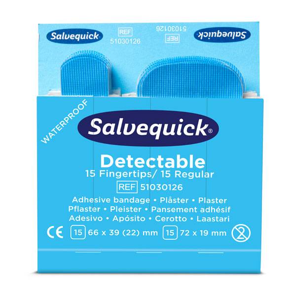 Salvequick Pflaster detectable Fingerspitzen-/Normalpflaster, Refill 6754CAP