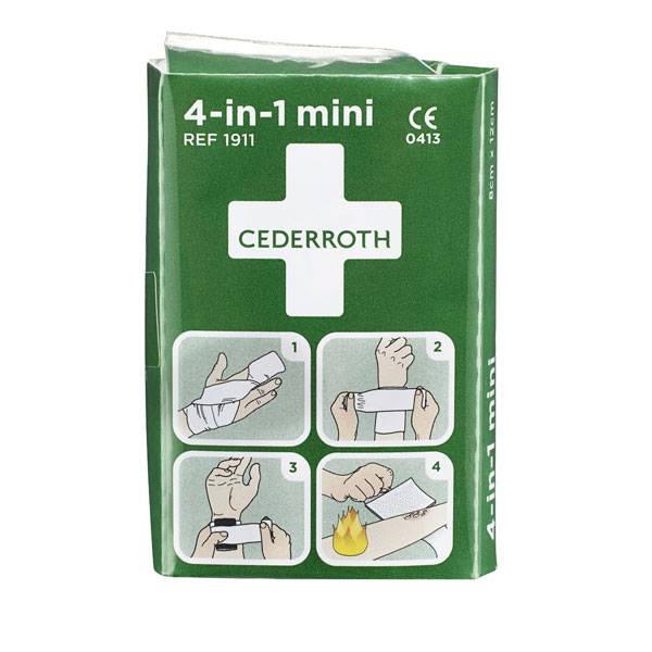 Cederroth 4-in-1 mini Blutstiller bestehend aus zwei elastischen Bandagen