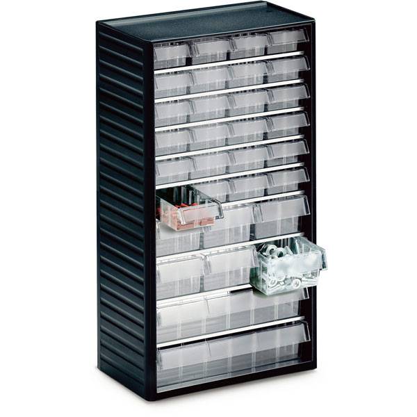 TRESTON Kleinteilemagazin mit 32 Einzelschubladen, Rahmengröße (BxHxT): 31,0 x 55,0 x 18