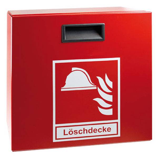 """MINIMAX Schutzbox für Löschdecke LD1, Stahlblech, rot, 31,5 x 31,5 x 15 cm"