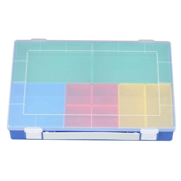 Hünersdorff 600600 Sortimentskasten PP-Premium, 9 Einsatzboxen