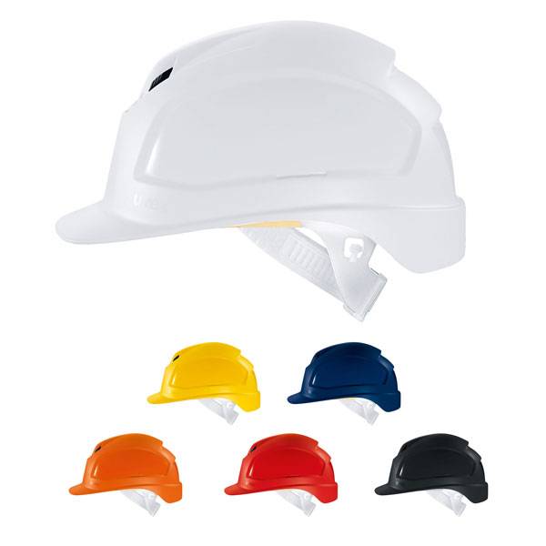 Uvex Pheos B Schutzhelm - Belüfteter Arbeitshelm für die Baustelle - Blau