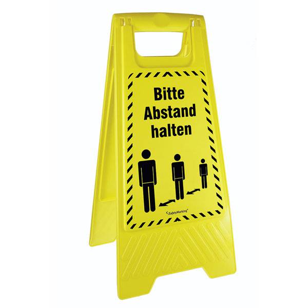 Warnaufsteller beschriftet Höhe 61,0 cm Version: 04 - Aufenthalt im Gefahrenbereich verboten!