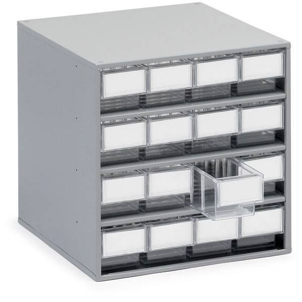 TRESTON Schubladenmagazin mit 16 Schubladen à 9,2 x 8,2 x 40,0 cm inkl. Etiketten