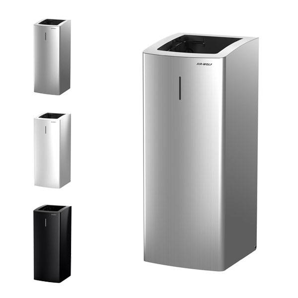 AIR WOLF Abfallbehälter Edelstahlgehäuse, Volumen 50 Liter Version: 01 - edelstahl gebürstet