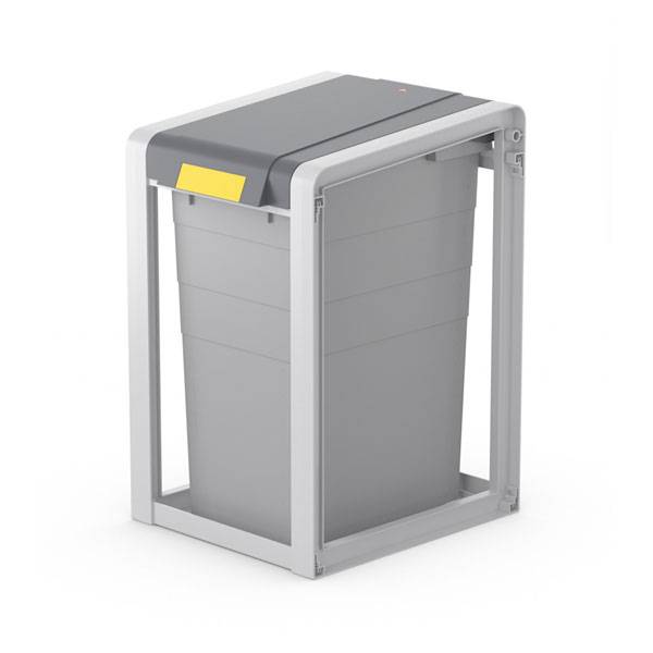 Hailo ProfiLine Öko XL 0935-202 Mülltrenn-System 35 l Kunststoff (L x B x H) 39.5 cm x 350 mm x 570 mm Grau 1 St.