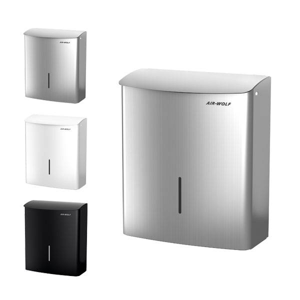 AIR WOLF Hygieneabfallbehälter Edelstahlgehäuse, Volumen 10 Liter Version: 03 - schwarz matt