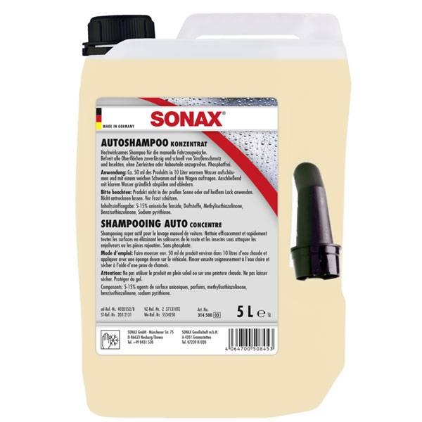 SONAX 03145000 AutoShampoo Konzentrat 5 l