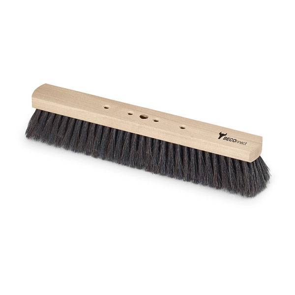 Industriebesen, 4-Loch-Stecksystem, Rosshaar-Borsten, Arbeitsbreite 40 cm