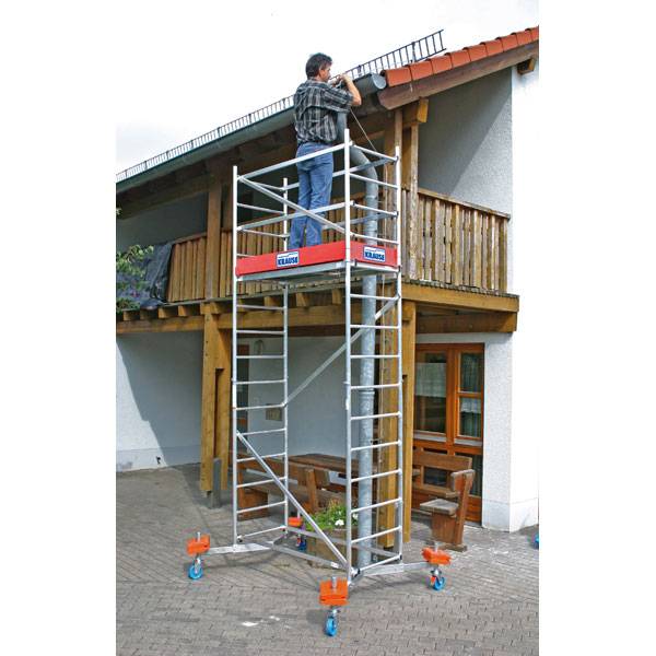 Rollgerüste FahrGerüsteKrause Arbeitsgerüst (Alu), 1. Aufstockung, Gewicht 27 kg Höhe bis ca. 5 m
