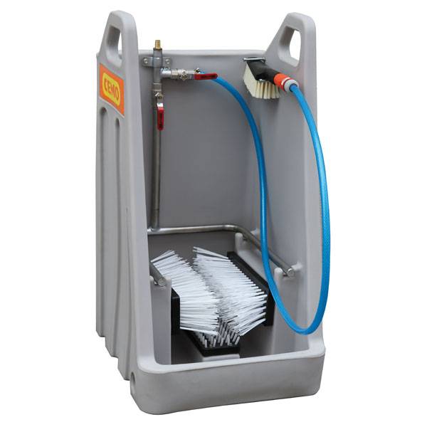 CEMO PE Stiefelreiniger-Station, mit vier Bürsten
