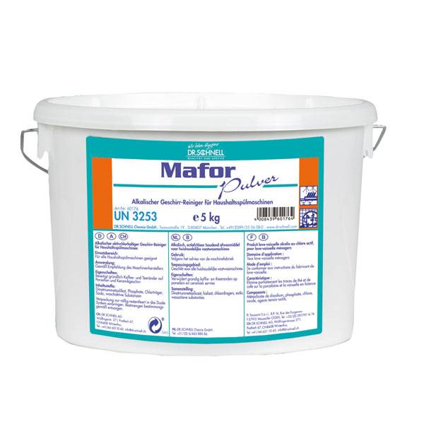 Spülmaschinenpulver, Eimer 5 kg, Reiniger für Haushaltsspülmaschinen, schonende Reinigung