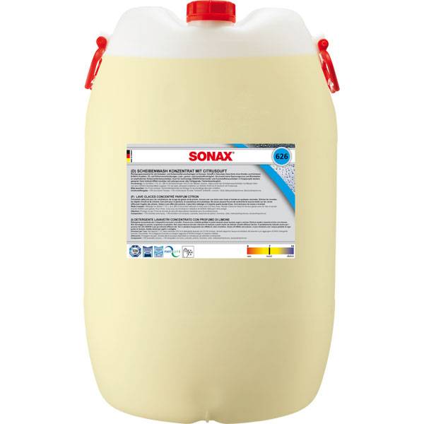 SONAX 02608000 ScheibenWash Wischwasser Konzentrat mit Citrusduft 60 l