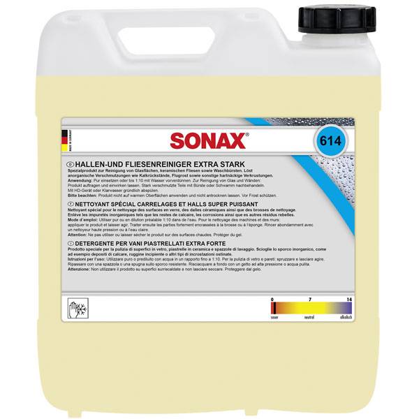 SONAX 06146000 Hallen- und FliesenReiniger extra stark 10 l