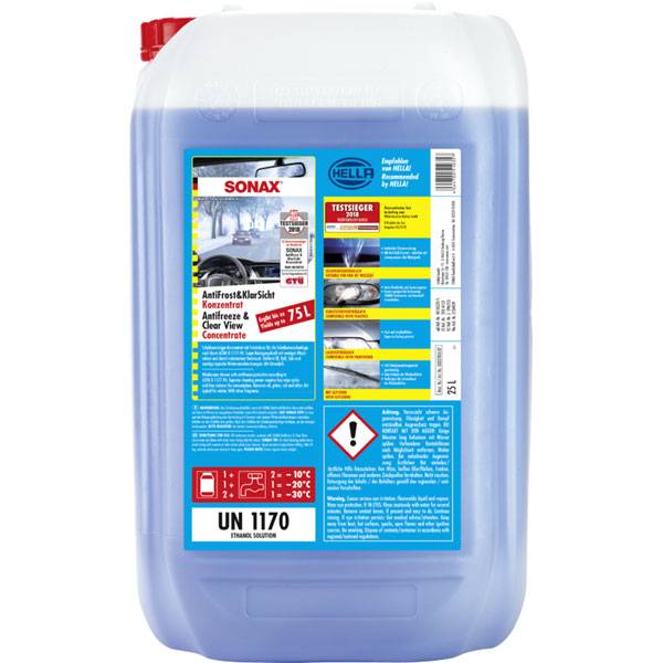 SONAX 03327050 AntiFrost&KlarSicht Wischwasser Konzentrat 25 l