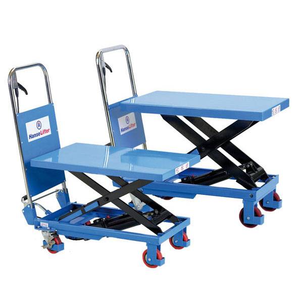 Scherenhubtischwagen manuell,Hydraulikpumpe,PU-Rollen,Tragfähigkeit: 300kg