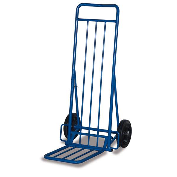 VARIOFIT Paketroller, klappbare Schaufel, Vollgummi-Bereifung, 150 kg Traglast