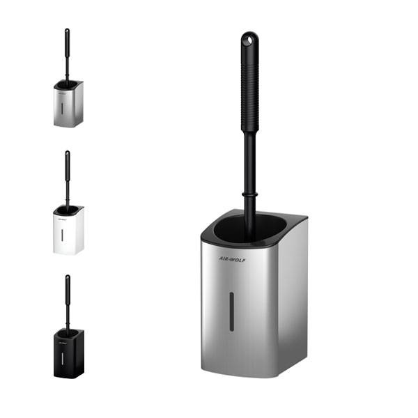 AIR WOLF WC-Bürstenhalter Gamma II, Edelstahlgehäuse, Höhe 18,5 cm Version: 01 - edelstahl gebürstet