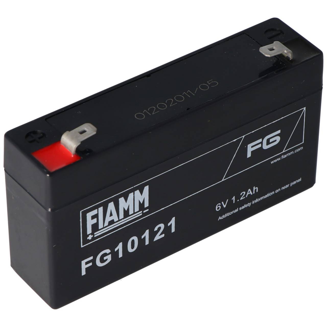 Fiamm FG10121 Blei-Gel Akku 6 Volt, 1,2Ah mit 2 Faston Steckkontakten