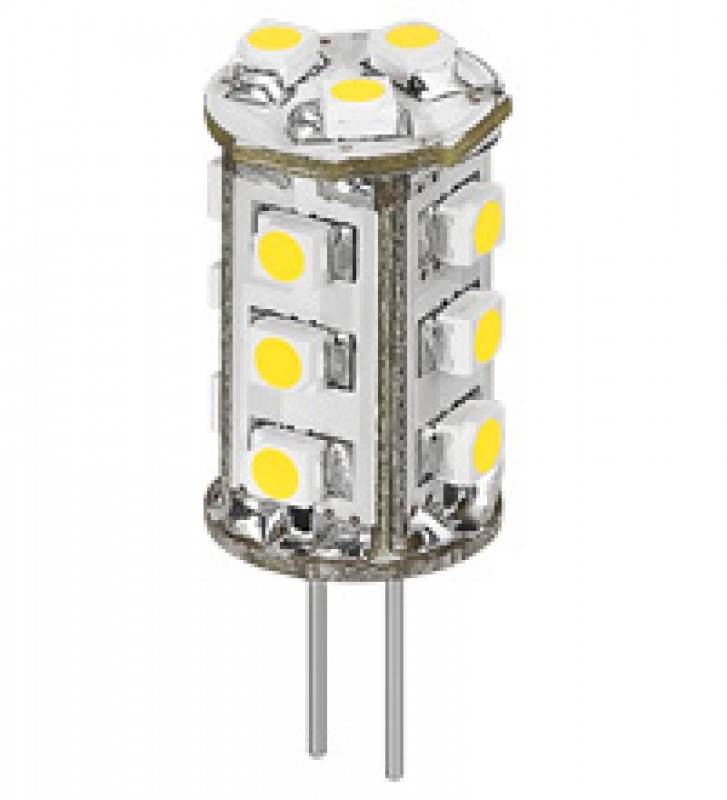 LED-Chip für G4 Lampensockel mit 15 SMD LEDs warm weiß Energieeffizienz-Klasse A++