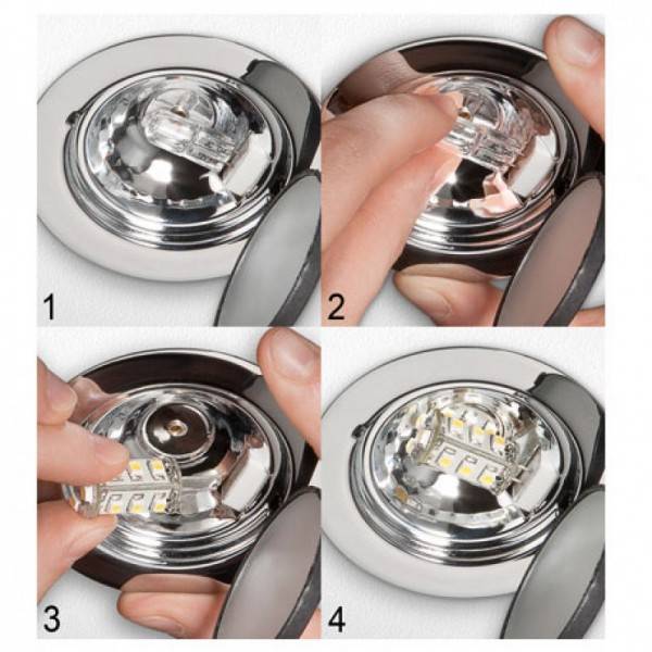 LED-Chip für G4 Lampensockel mit 15 SMD LEDs warm weiß Energieeffizienz-Klasse A++