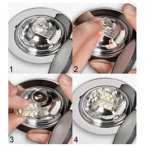 LED-Chip für G4 Lampensockel mit 15 SMD LEDs warm weiß Energieeffizienz-Klasse A++ LED-Chip für G4 Lampensockel mit 15 SMD LEDs warm weiß Energieeffizienz-Klasse A++