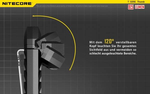Nitecore Thumb schlüsselanhängerlampe Hochleistungs-LED