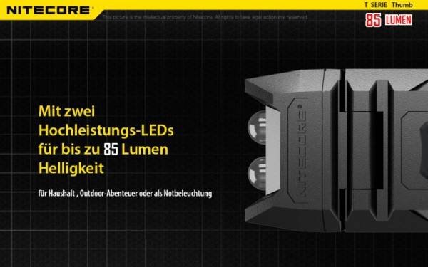 Nitecore Thumb schlüsselanhängerlampe Hochleistungs-LED