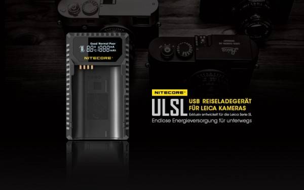 Nitecore ULSL USB-Ladegerät für Leica Cameras