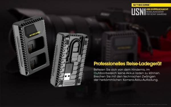 Nitecore USN1 USB-Ladegerät für Sony Cameras