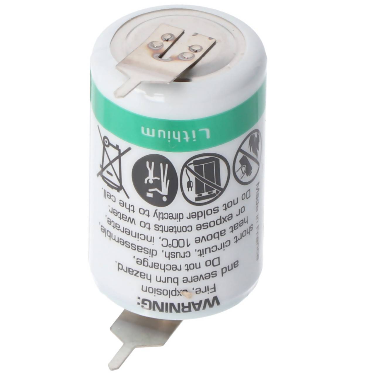 SAFT LS142502PF Lithium Batterie, Size 1/2 AA mit Printfahnen