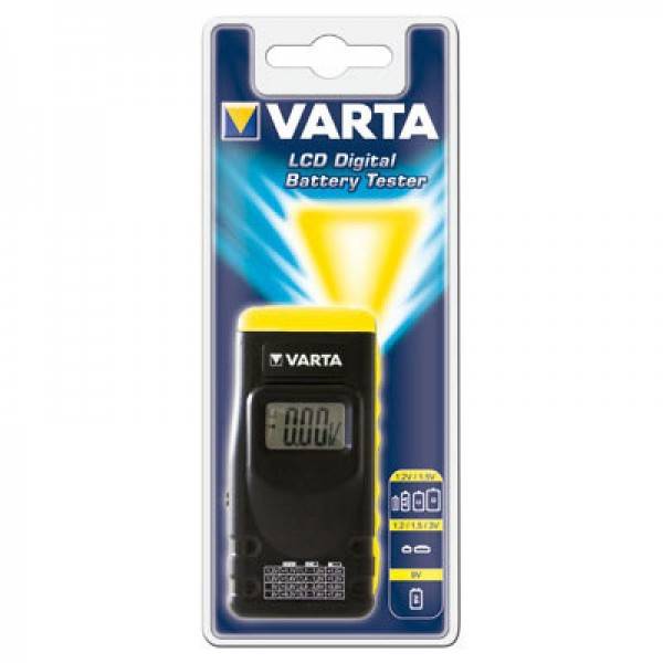Varta Batterietester LCD Digital Battery Tester B1 Messbereich (Batterietester) 1,2 V, 1,5 V, 3 V, 9 V Akku, Batterie 891101401