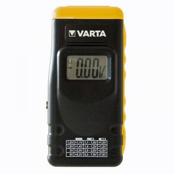 Varta Batterietester LCD Digital Battery Tester B1 Messbereich (Batterietester) 1,2 V, 1,5 V, 3 V, 9 V Akku, Batterie 891101401