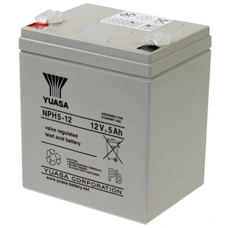 YUASA NP5-12L Akku Blei PB 12Volt 5Ah 90x70x106mm