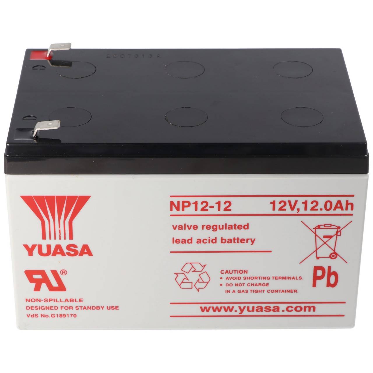 YUASA NP12-12 Akku Blei PB 12 Volt 12000mAh