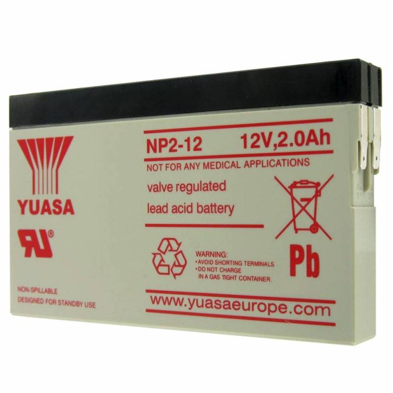 YUASA NP2-12 Akku Blei PB 12 Volt 2000mAh, nicht mehr lieferbar, dafür liefern wir einen baugleichen Akku