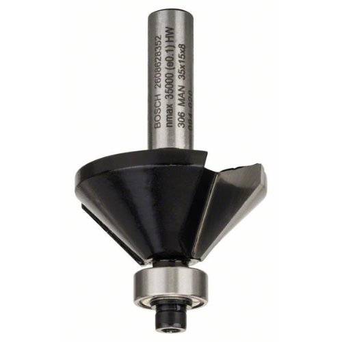 Bosch Accessories 2608628352 Fasenfräser Hartmetall Länge 56 mm Schaftdurchmesser 8 mm