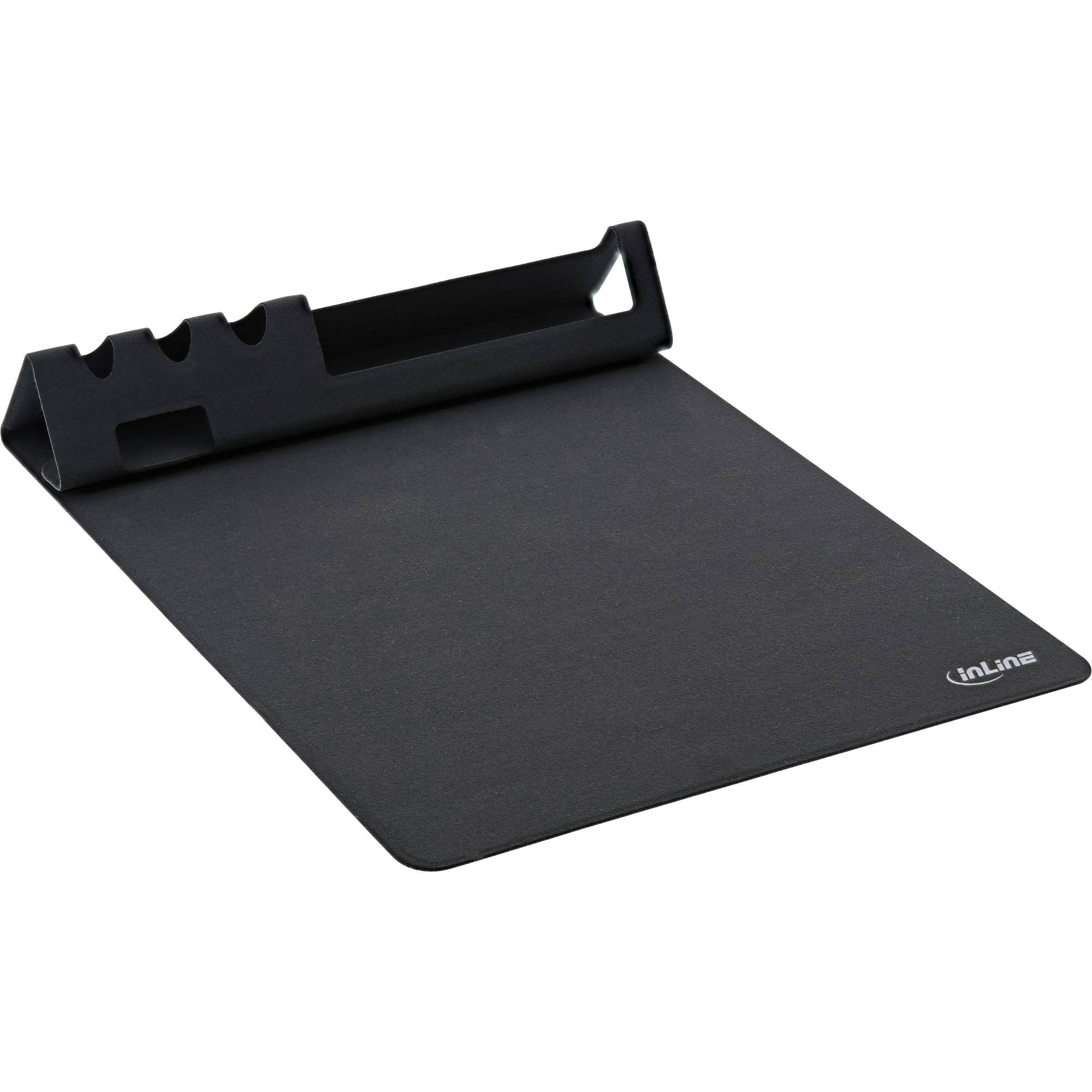 InLine® Multifunktions-Mauspad mit Smartphone- und Stiftehalter, / /