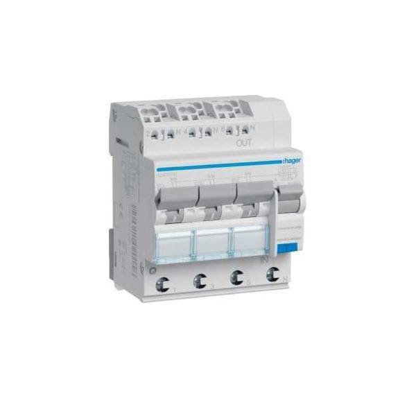 Hager FI-Schutzschalter/Leitungsschutzschalter 4polig 13 A 0.03 A 230 V