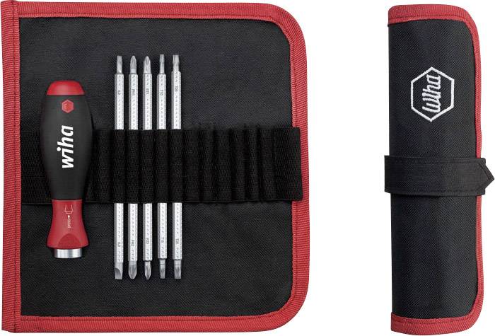 Wiha Werkstatt Wechselklingen-Set 6teilig Schlitz, Kreuzschlitz Phillips, Kreuzschlitz Pozidriv, Innen-TORX