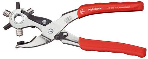 Wiha 29550 Revolverlochzange 4 mm, 4.5 mm, 5 mm 4 mm, 4.5 mm, 5 mm 225 mm 1 St.