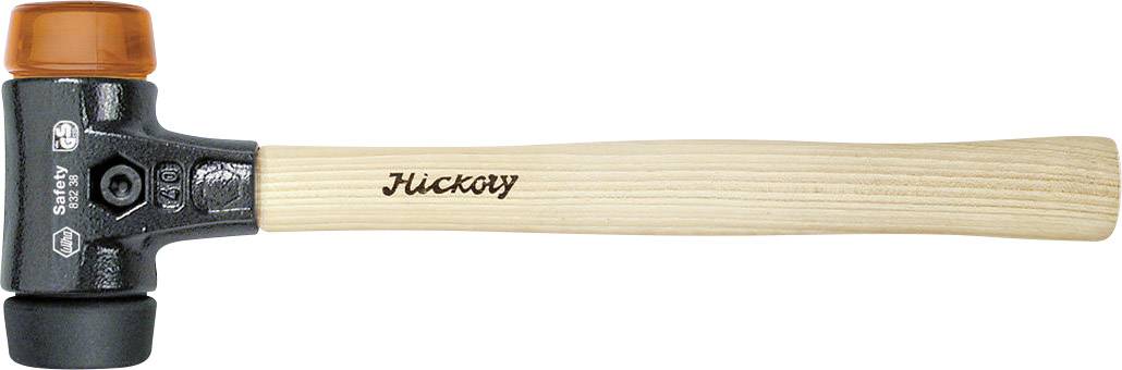 Hammer mit Holzgriff und Metallschlagkopf, Aufschrift 'Hickory' auf dem Griff. Geeignet für handwerkliche Arbeiten.