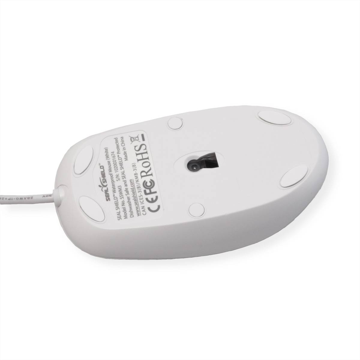 SEAL SHIELD Scroll Wheel Mouse white SSWM3