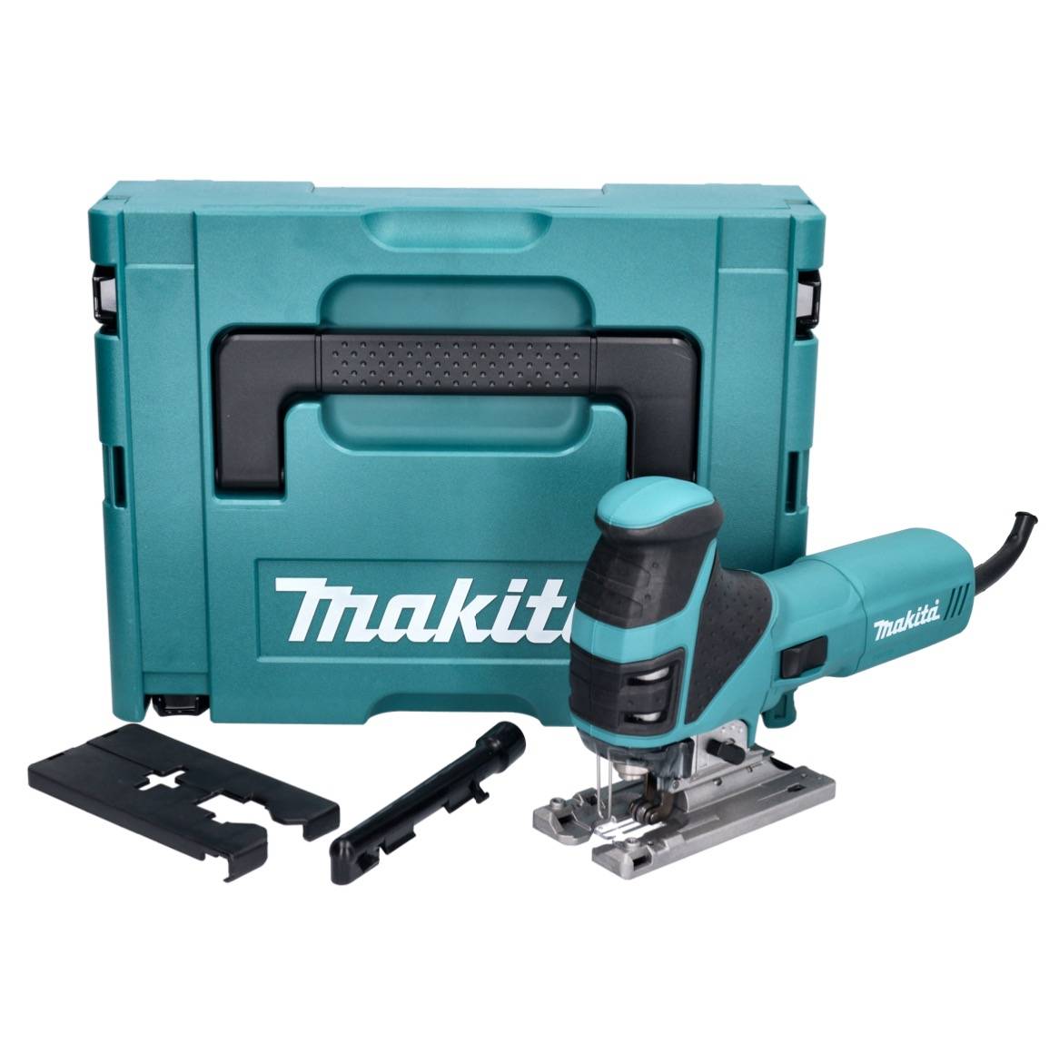 Makita 4351 FCTJ Pendelhubstichsäge 720W + 6 tlg. Sägeblattset + Makpac