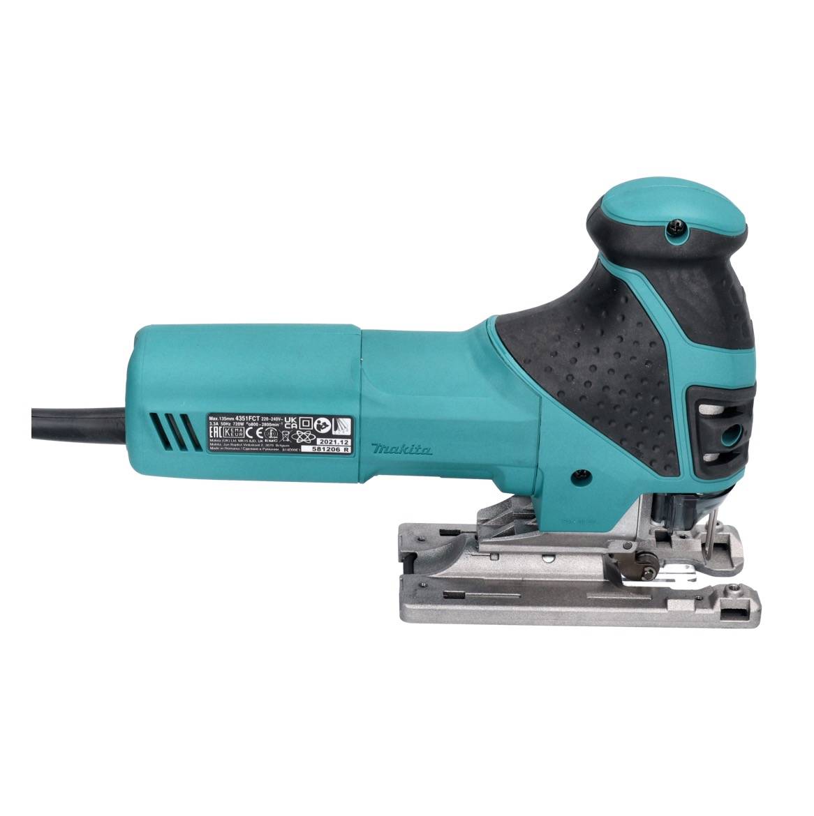 Makita 4351 FCTJ Pendelhubstichsäge 720W + 6 tlg. Sägeblattset + Makpac