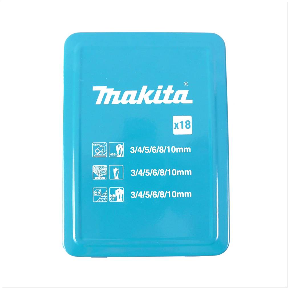 Makita Bohrer - Set 18-teilig D-46202