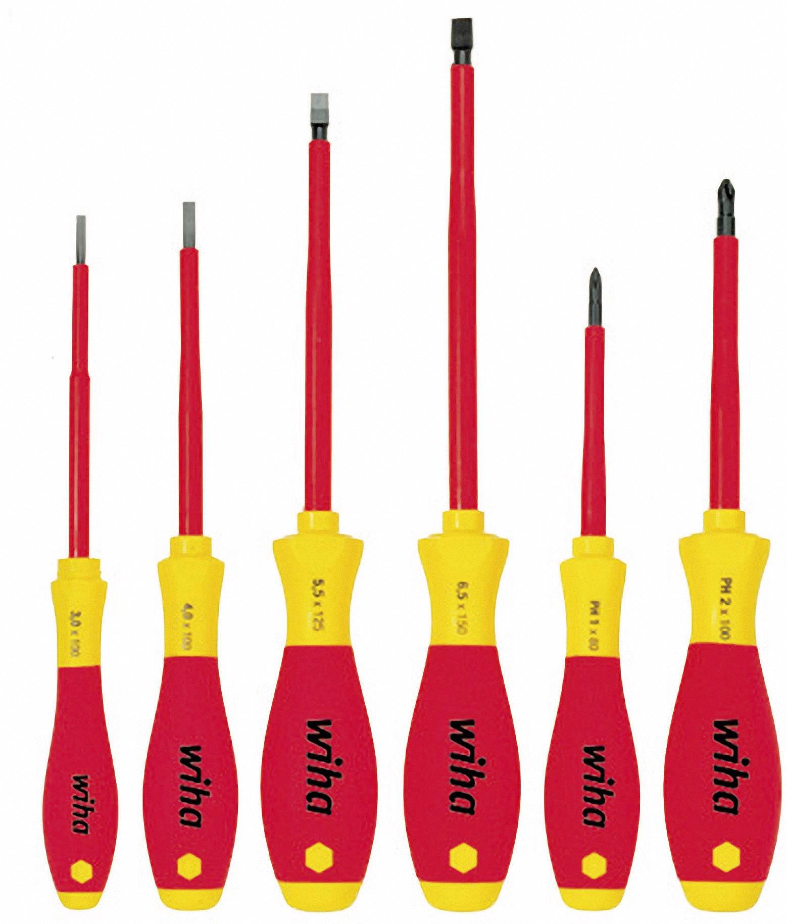 Wiha VDE Schraubendreher-Set 6teilig Schlitz, Kreuzschlitz Phillips