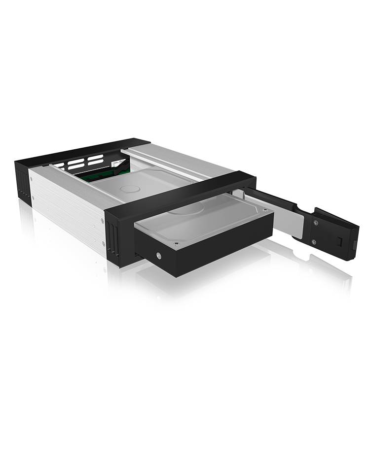 IB-158SSK-B, Wechselrahmen, 1x 3,5" SATA I-III oder SAS II HDD