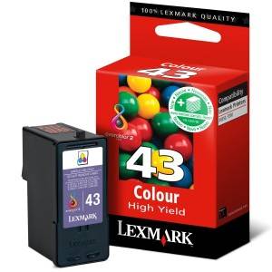 Lexmark Cartridge No. 43 - Farbe (Cyan, Magenta, Gelb) - Original - Tintenpatron